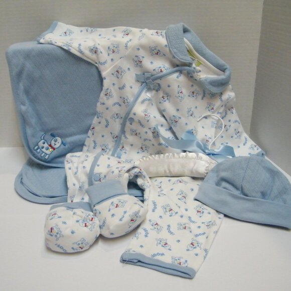 Ensemble cadeau pijama et couverture pour nouveau-né 0-3 mois - Picture 3 of 8